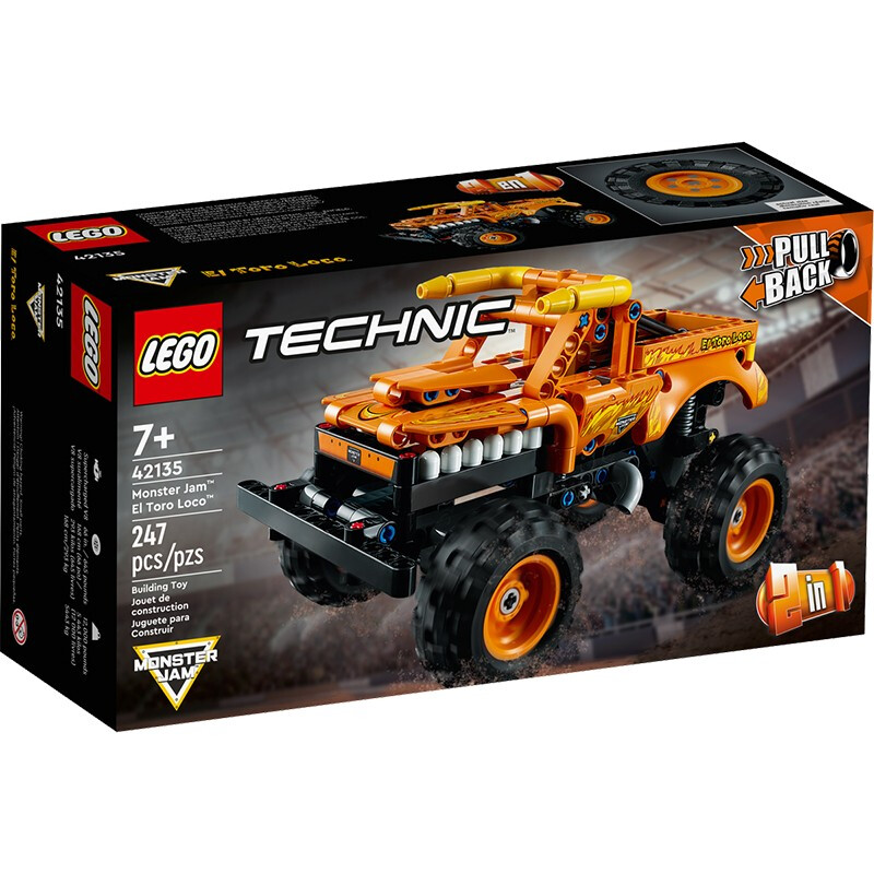 LEGO 乐高 Technic科技系列 42135 怪物Jam公牛卡车 119元
