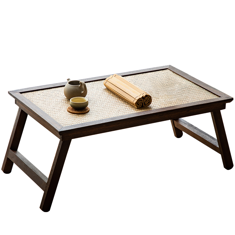异丽 日式家用折叠炕桌窗台矮桌飘窗小茶几榻榻米桌子复古地桌实木茶台 11