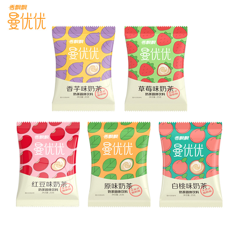 移动端：香飘飘 曼优优奶茶 20g*50包 原味+红豆+香芋 17.86元（淘金币可抵0.63