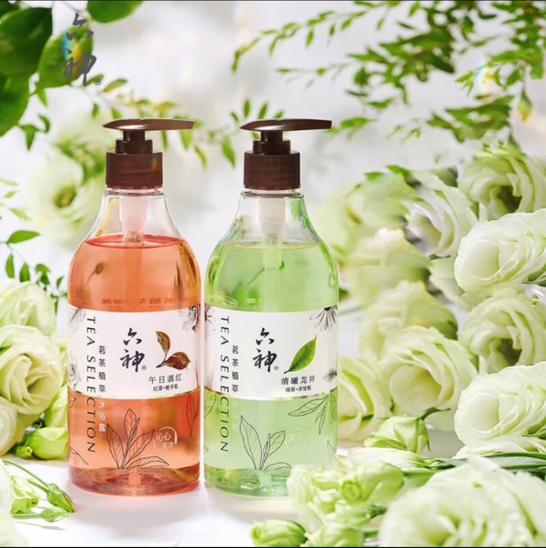 六神 茗茶植萃沐浴露套装清曦龙井475ml+午日滇红475ml 29.76元（需用券）