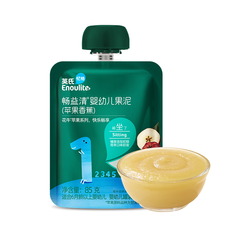 88VIP：Enoulite 英氏 Engnice）畅益清宝宝辅食泥婴幼儿果泥苹果香蕉泥85g*1袋 苹