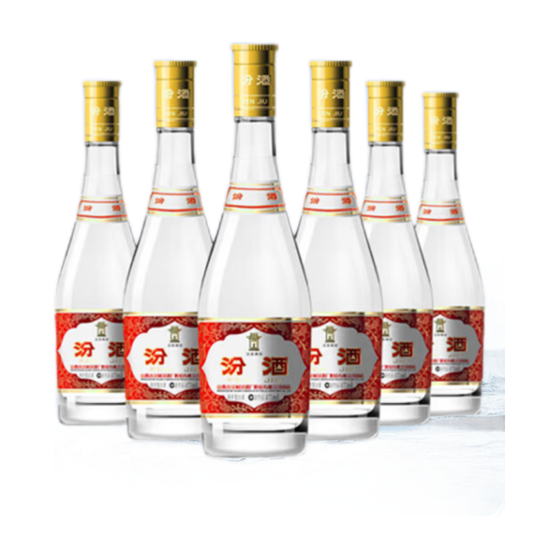 FENJIU/汾酒 黄盖玻汾 53?清香型 475ml 6瓶 240.92元