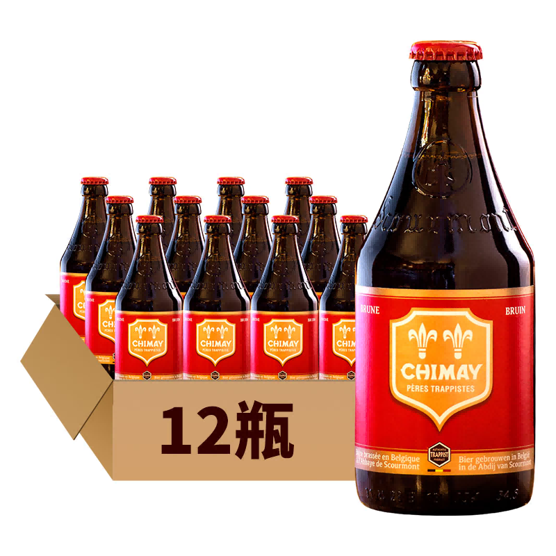 88VIP：CHIMAY 智美 红帽修道院啤酒 330ml*12瓶 116元（需用券）