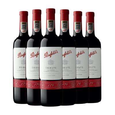 双11预售：Penfolds 奔富 礼赞系列 178周年 加州赤霞珠 红葡萄酒 750ml*6瓶 整箱