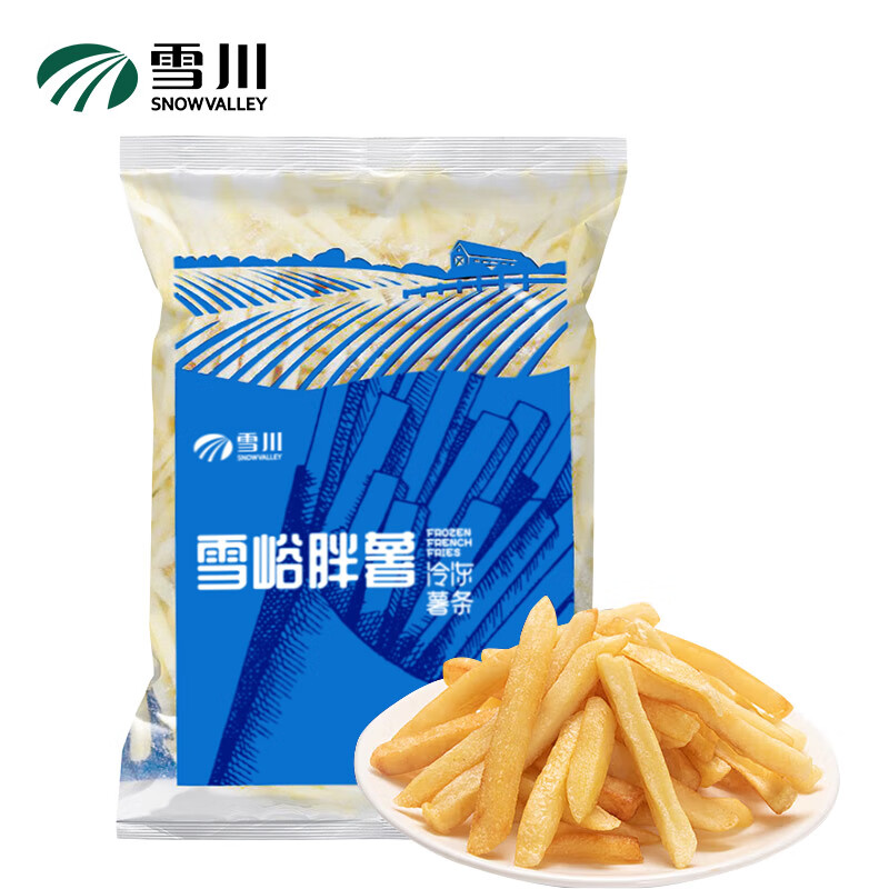 Snow Valley 雪川食品 3/8冷冻粗薯条半成品 2kg/袋原味 27.1元（需用券）