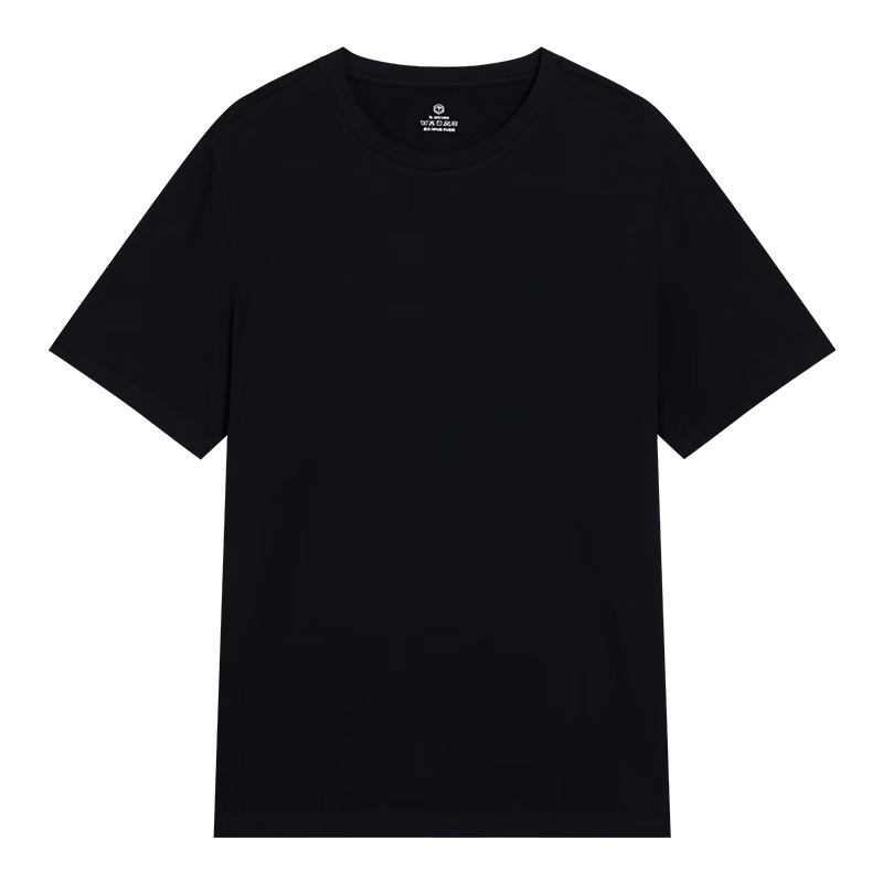 京东京造 男士T恤打底衫 短袖春款休闲内搭 黑色 2XL 19.9元（需凑单）