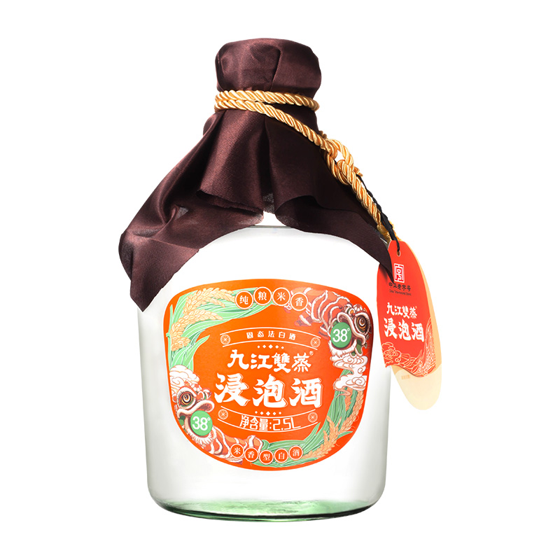 88VIP：九江双蒸 米香型白酒 38%vol 浸泡酒 2.5L 91.2元