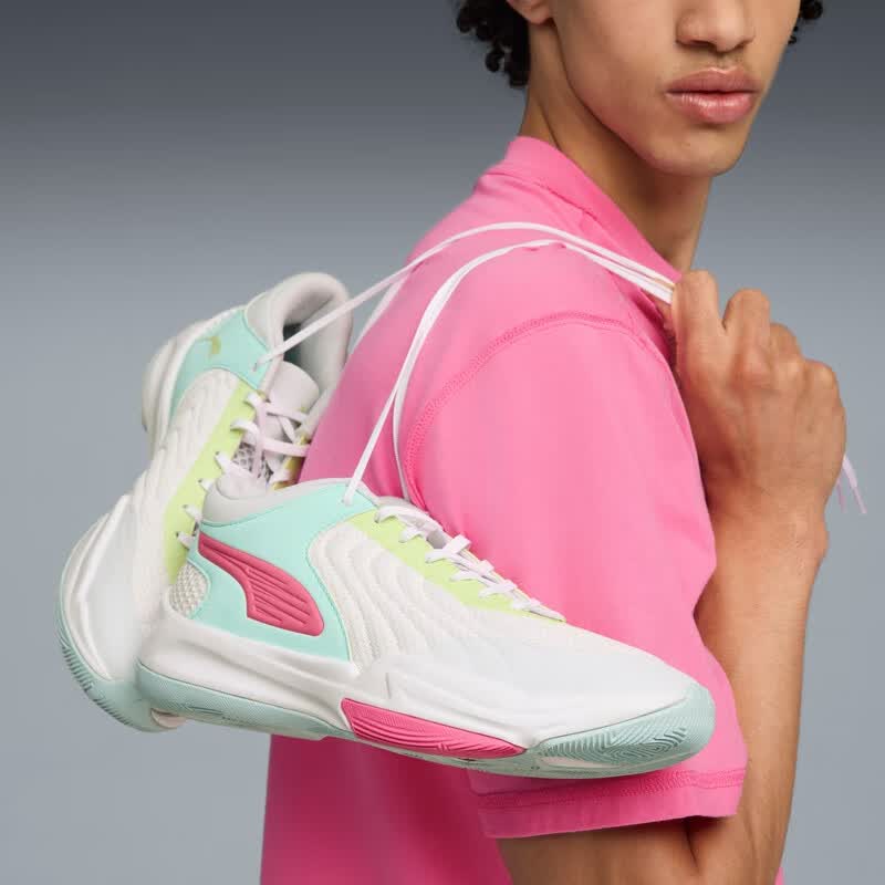 PUMA 312180 网面透气 白-薄荷蓝-蓝色-02 41码 篮球鞋 154元（需用券）