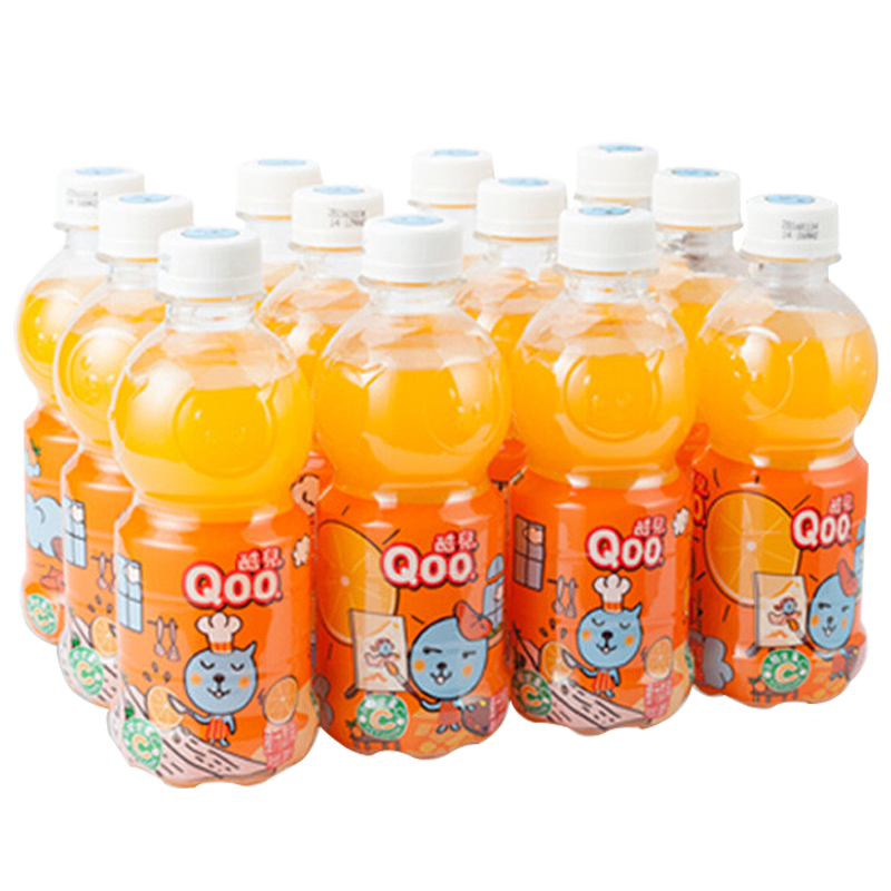 可口可乐 美汁源 酷儿 Qoo 橙味果汁饮料 300ml×12瓶 20.9元