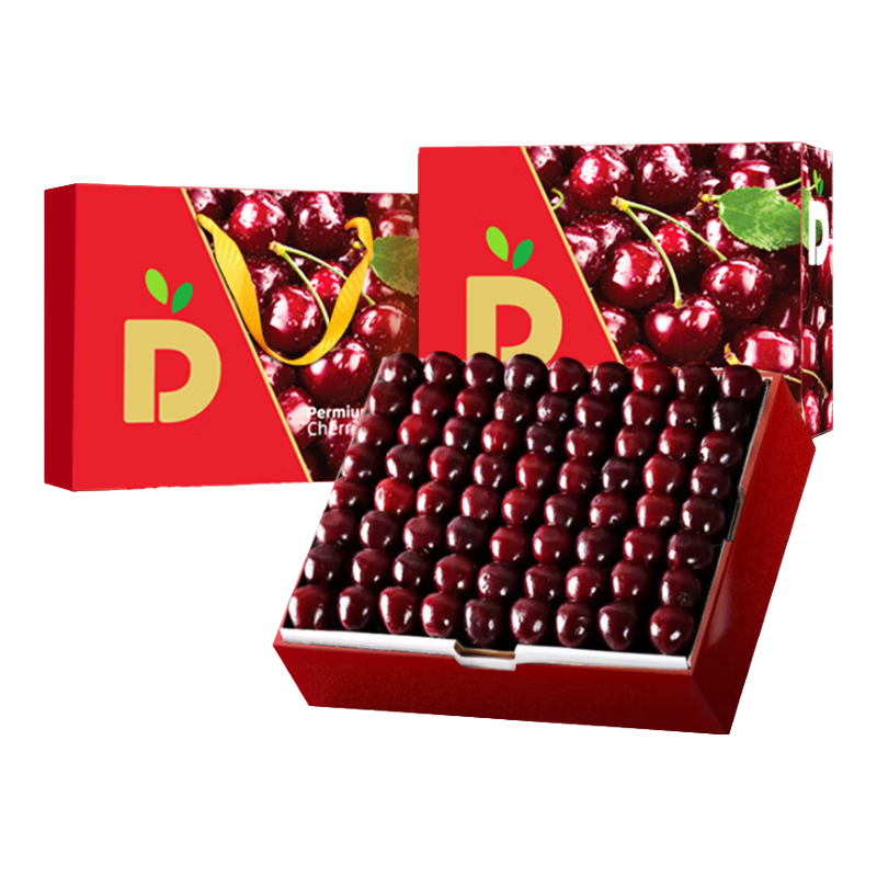 果跃霖 智利车厘子樱桃 3JJJ 超大果 单果30-32mm 2.5kg净重 奢华礼盒装 3J巨无霸