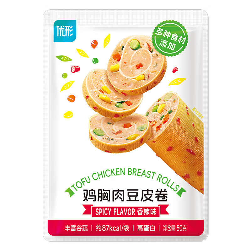 优形 豆皮鸡肉卷50g*1袋（任选10件） 2.59元（需买5件，需用券）