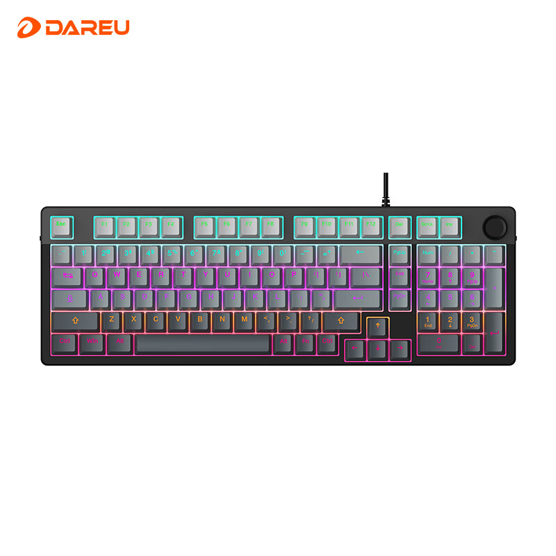 Dareu 达尔优 EK815pro 98键 有线机械键盘 黑灰拼色 梦遇hifi轴 混光 149元