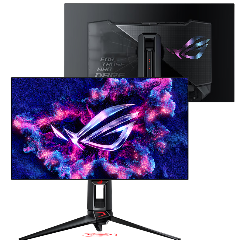 plus会员：华硕 ROG PG27AQDP超梦 26.5英寸显示器OLED显示器2K360Hz 原生480Hz DP1.4 HDM