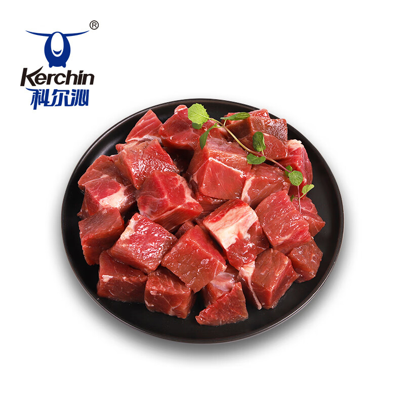 Kerchin 科尔沁 国产原切科尔沁牛肉块1kg/袋炖煮红烧食材谷饲清真生鲜牛肉 79