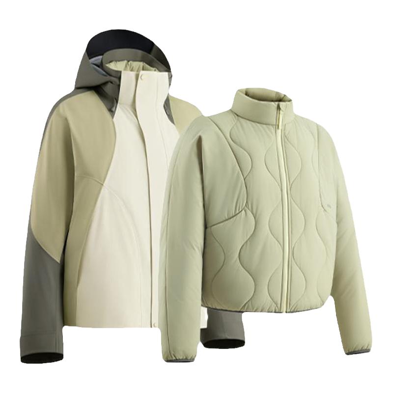 蕉下 女气绒冲锋衣LS90324三合一外套防风防水登山服 489.01元