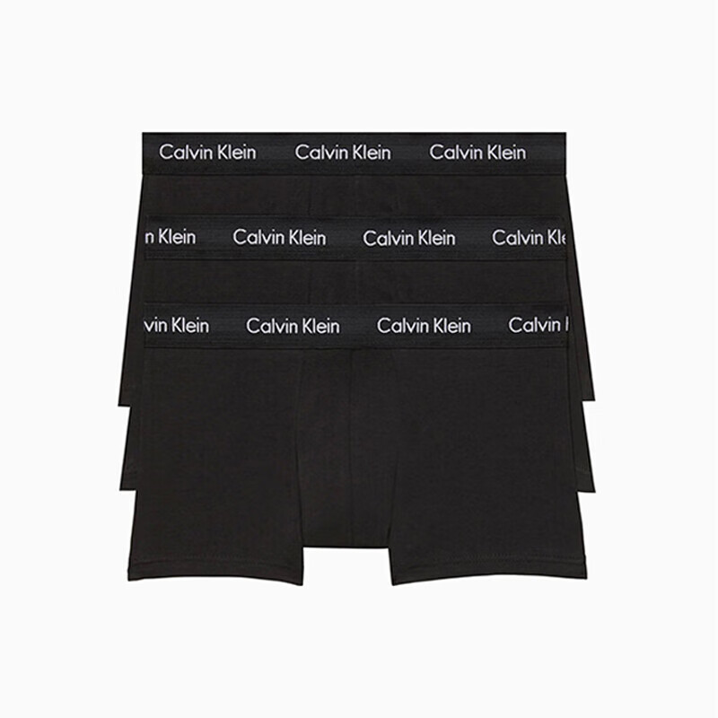 卡尔文·克莱恩 Calvin Klein CK内裤男士平角三条装舒适棉短裤男 138元