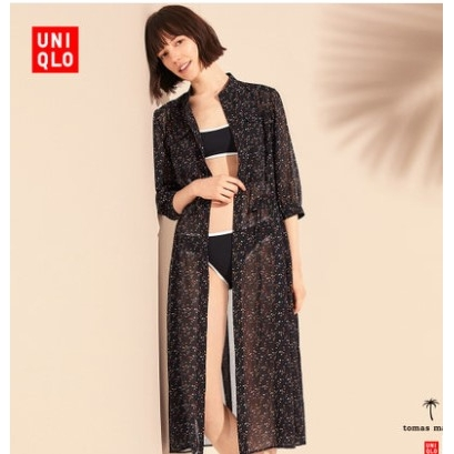 Uniqlo 优衣库 女士tm雪纺印花连衣裙99元 天猫 逛丢 实时同步全网折扣