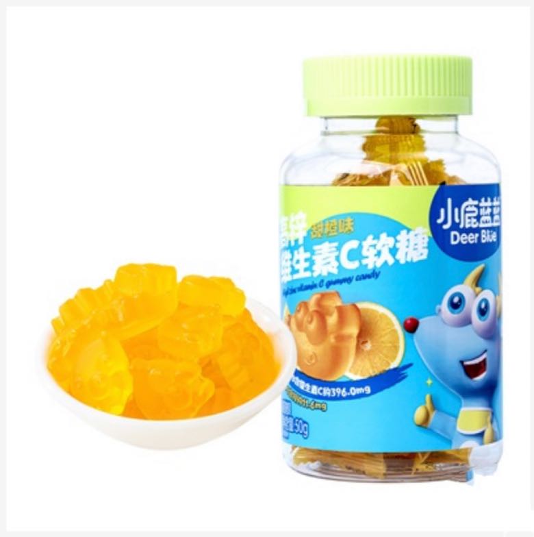 小鹿蓝蓝 高锌维生素C软糖 甜橙味50g 13.23元（需买3件，需用券）