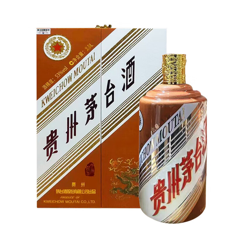 京东百亿补贴、plus会员：茅台茅台 生肖纪念 甲辰龙年 酱香型白酒 53度 1.5L 