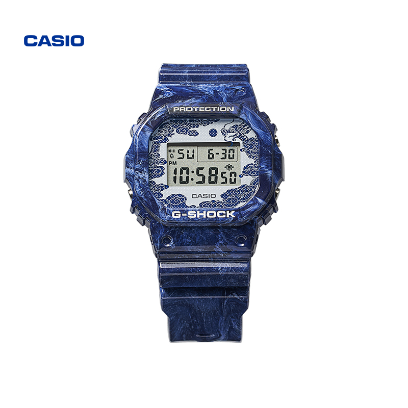 CASIO 卡西欧 G-SHOCK系列 42.8毫米石英腕表 DW-5600BWP-2 青花瓷款 890元（需用券）