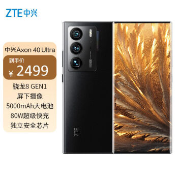 ZTE 中兴 Axon 40 Ultra 5G手机 12GB+256GB 水墨 ￥2499
