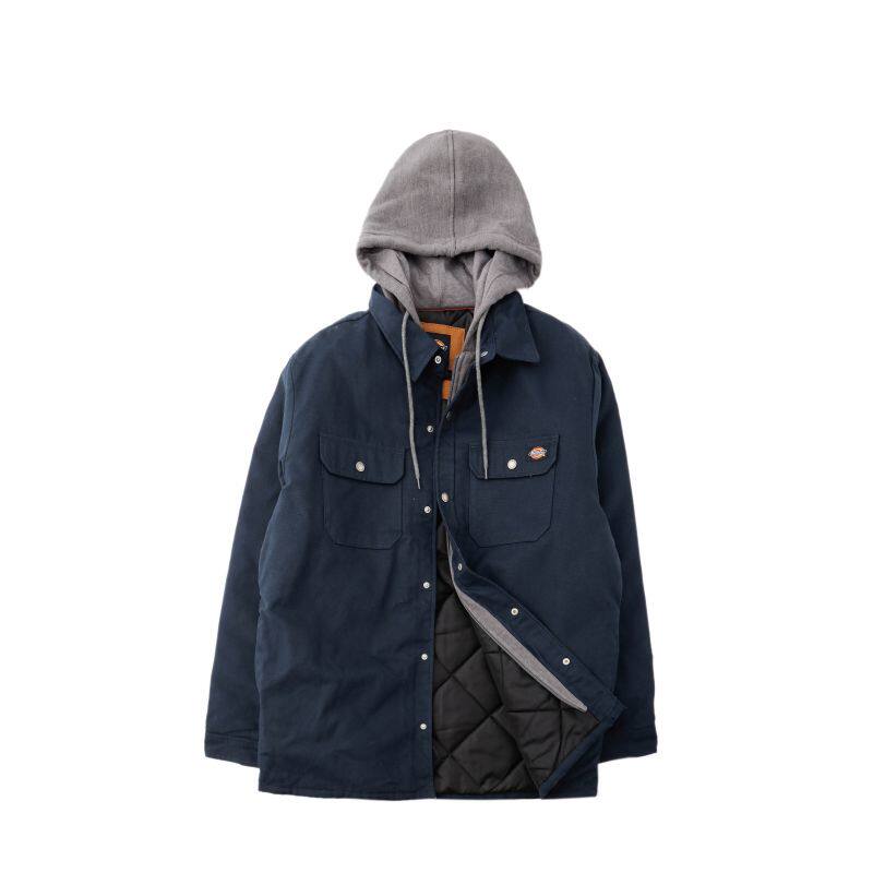Dickies 男士假两件连帽外套 休闲百搭宽松大码 加绒加厚工装夹克 122.55元（