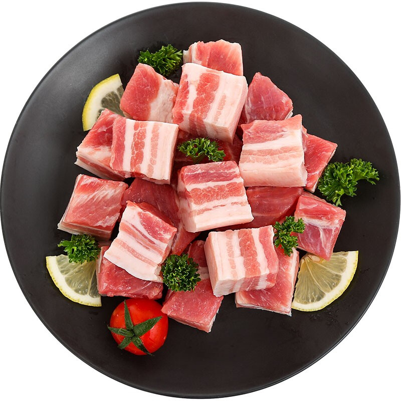 龙大 肉食 带皮猪五花肉块 2斤 26.9元（需买2件，需用券）