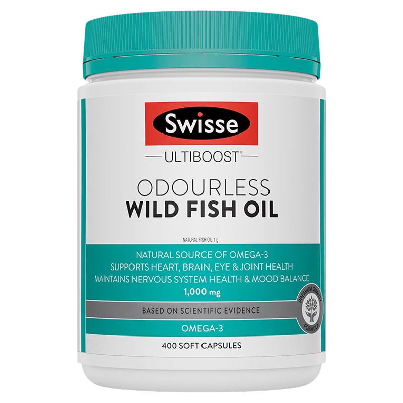 Swisse 斯维诗 Omega-3 无腥味野生鱼油软胶囊 400粒 ￥89