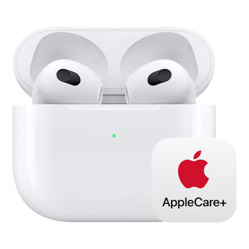 再降价：Apple 苹果 两年AppleCare+套装版 AirPods (第三代) 配闪电充电盒 无线蓝