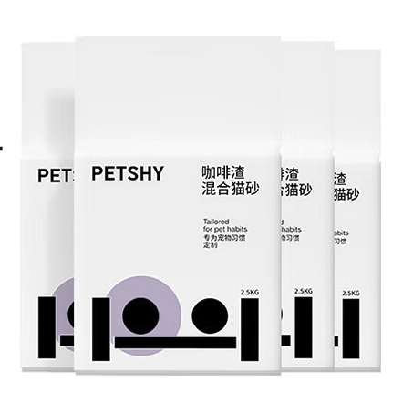 petshy 植物混合猫砂 2.5kgx4 40元（需用券）