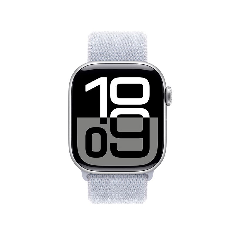 苹果 Apple Watch Series 10 GPS款 智能手表 42mm 银色铝金属表壳 青云色回环式运动表带 2034.05元(需用券)