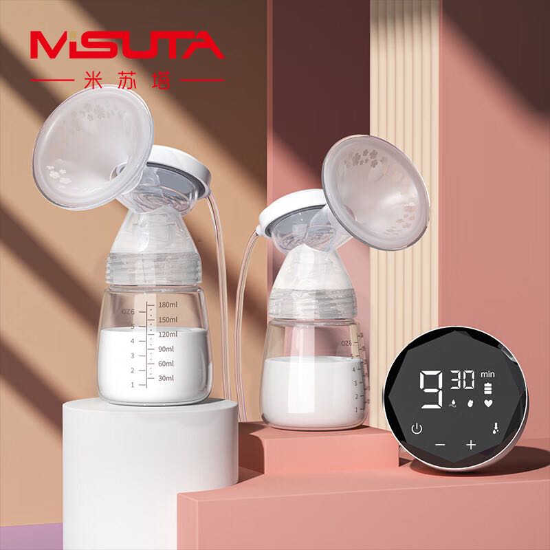 MISUTA 米苏塔 电动吸奶器双边吸乳器母乳集奶器挤奶器可充电便携式全自动