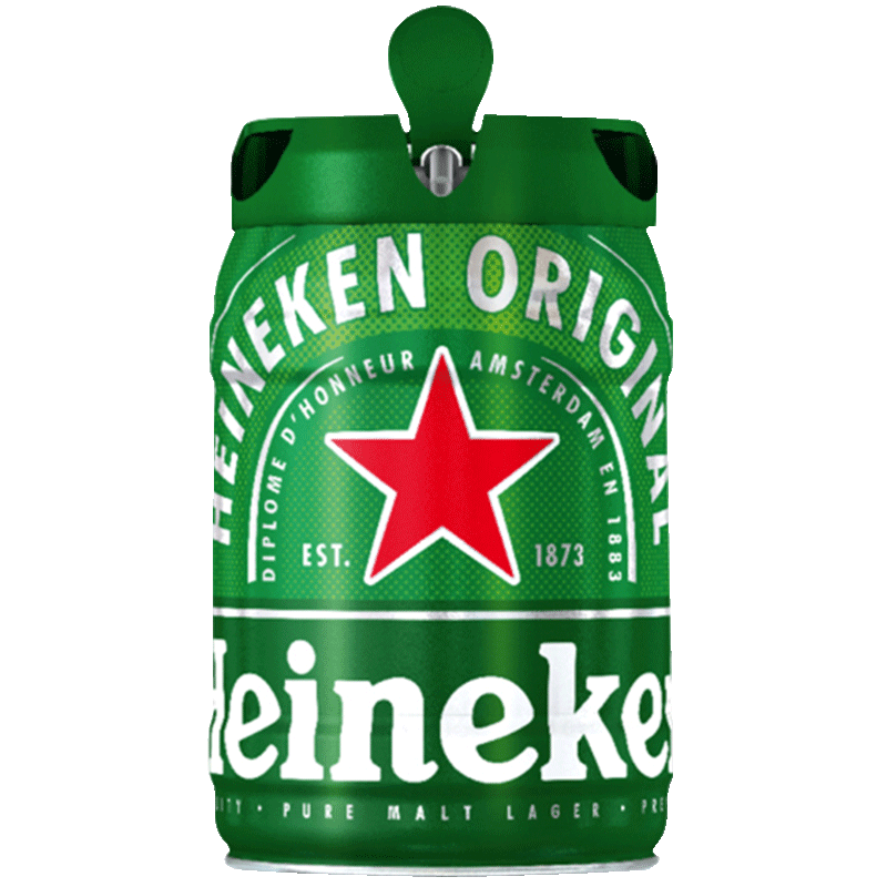 喜力啤酒铁金刚5L桶装 Heineken 荷兰原装进口 官方出品+赠喜力星银500ml*3听 94.