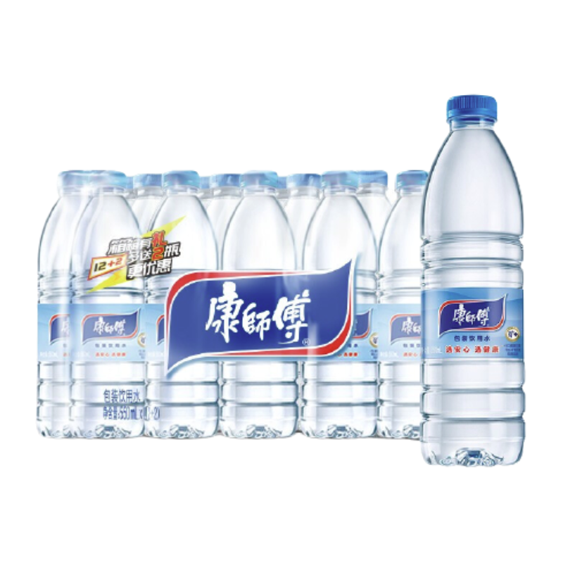 康师傅 饮用纯净水 550ml*24瓶 12元（需用券）