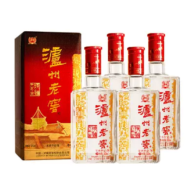 88VIP：泸州老窖 六年窖头曲 浓香型白酒 52度 500ml*4瓶 内含礼袋 264.06元包邮