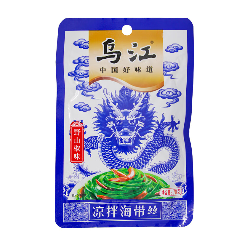 乌江 榨菜下饭菜 清爽小菜 乌江野山椒味凉拌海带丝70g 1.89元 - 清风线报