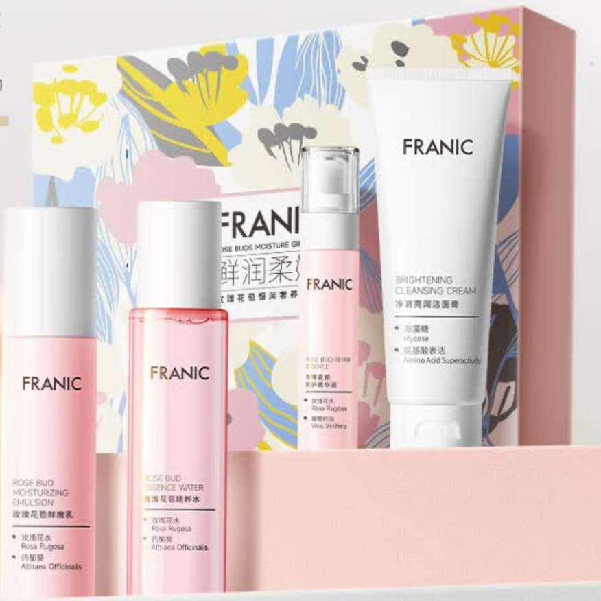 法兰琳卡FRANIC 玫瑰花苞水护肤品套装礼盒 49元（需领券）