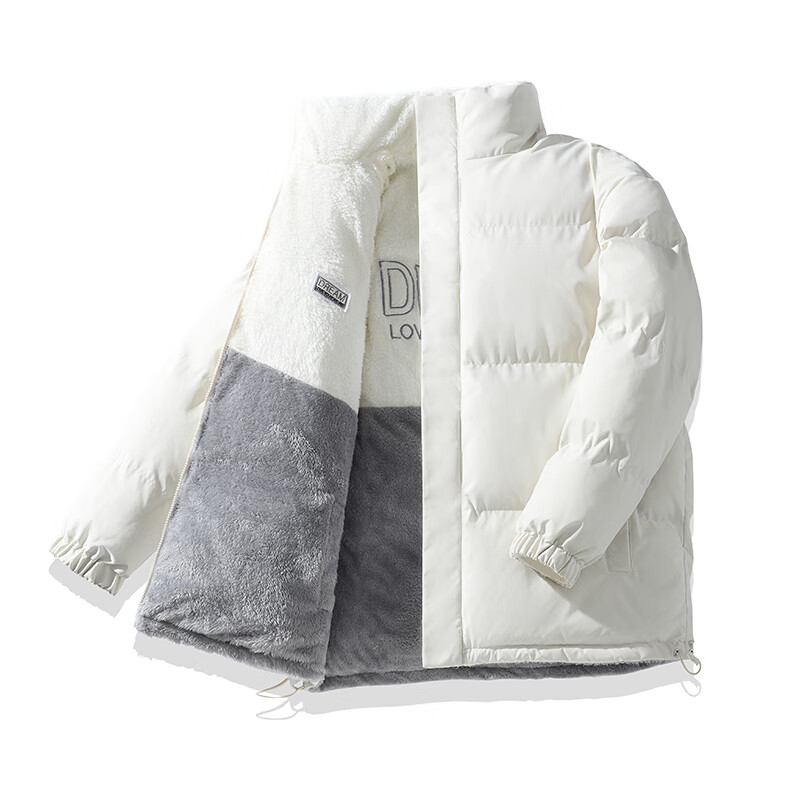 真维斯 加绒加厚羊羔绒两面穿棉服 99元