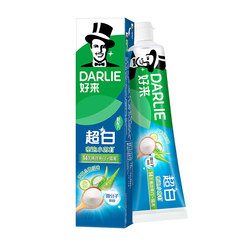 PLUS会员：DARLIE 好来 超白密泡小苏打牙膏190g 8.9元（需换购）