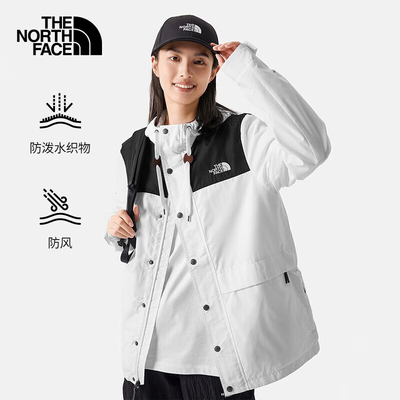 THE NORTH FACE 北面 冲锋衣男24春夏户外休闲防风夹克防泼水连帽外套81NO FN4 L 