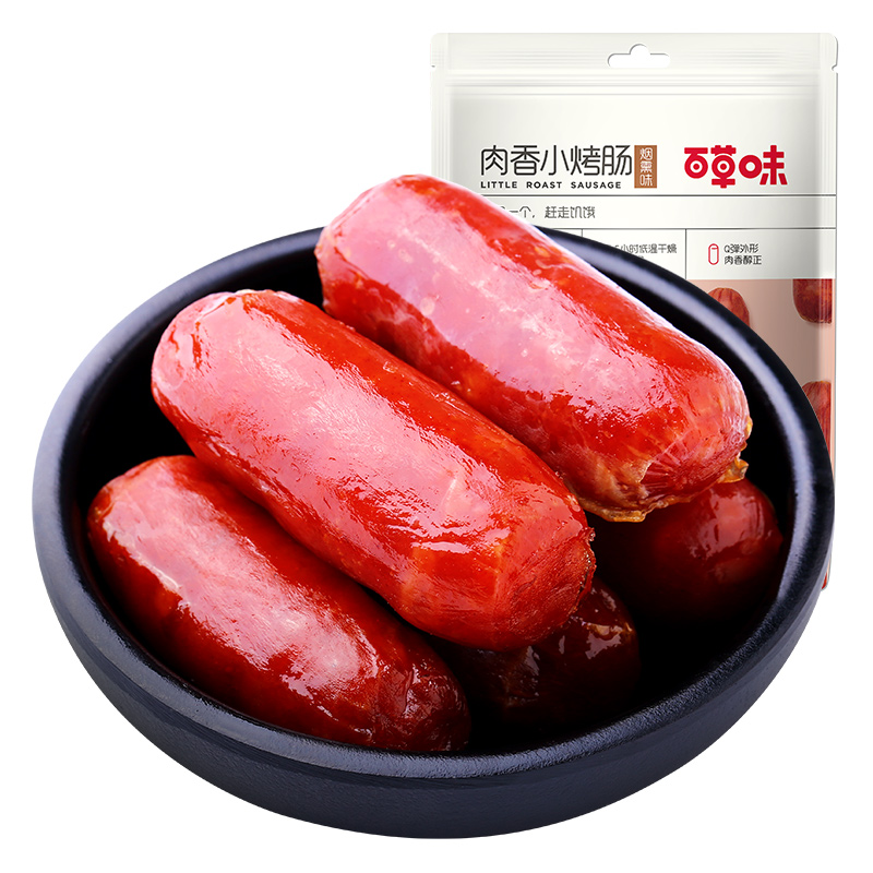 88VIP：Be&Cheery 百草味 肉香小烤肠 烟熏味 60g 6.56元