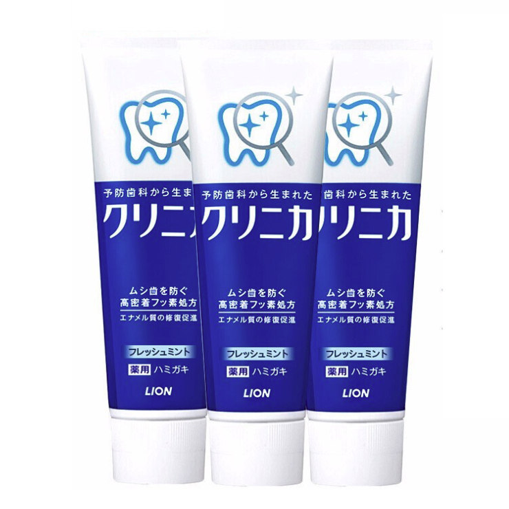 LION 狮王 齿力佳酵素防蛀健齿清新牙膏 130g*3 29.8元（需用券）