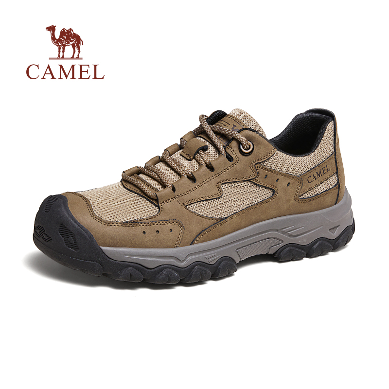 CAMEL 骆驼 户外鞋2024夏季新款缓震透气男士运动休闲鞋耐磨城市登山鞋男 255.