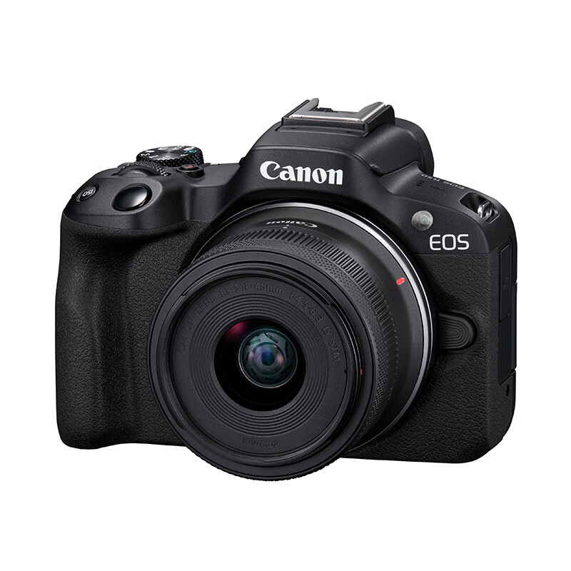 Canon 佳能 EOS R50 APS-C画幅 微单相机 黑色 RF-S18-45mm F4.5-6.3 IS STM 单头套机 5452