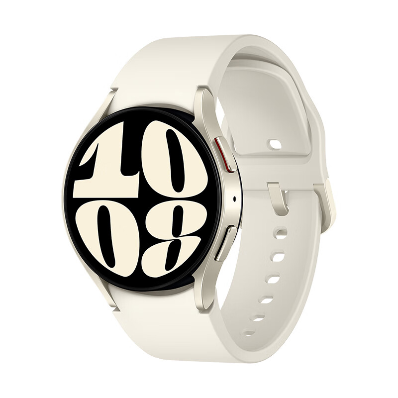 PLUS会员：SAMSUNG 三星 Galaxy Watch6 智能手表 40mm 金色表壳 星河白硅胶表带 1192.
