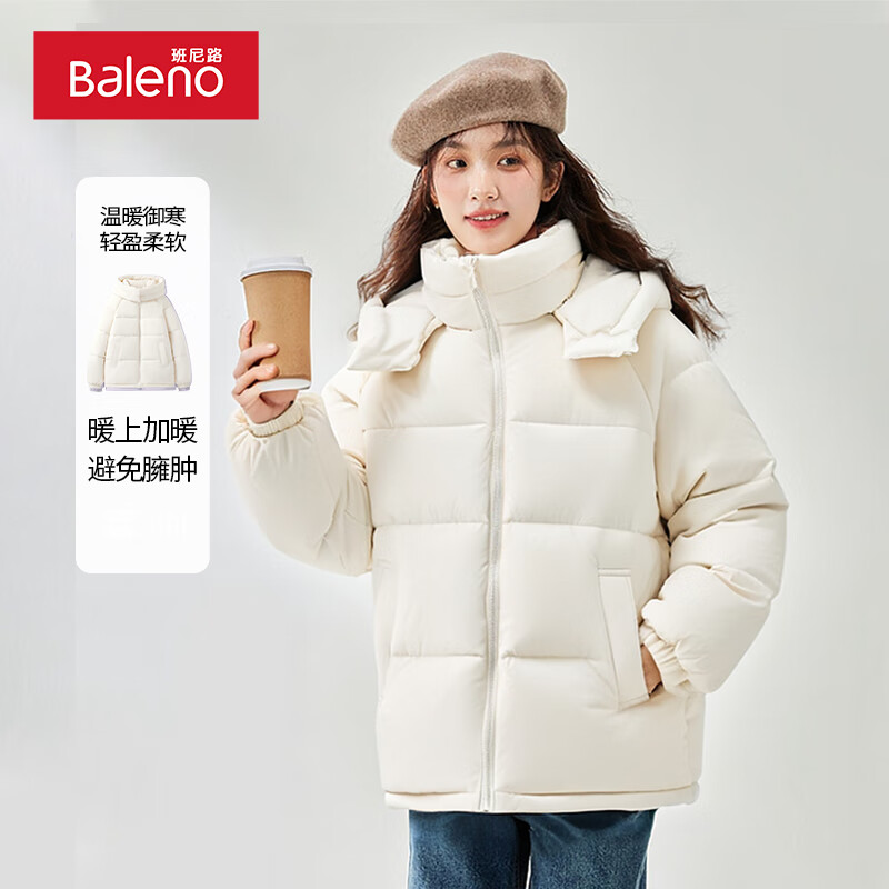 Baleno 班尼路 女士加厚棉服+德绒打底衫 （多色可选） 105.21元（需用券）