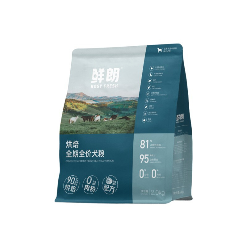 ROSY FRESH 鲜朗 烘焙低敏鸡肉全犬全阶段狗粮 2kg 122.52元