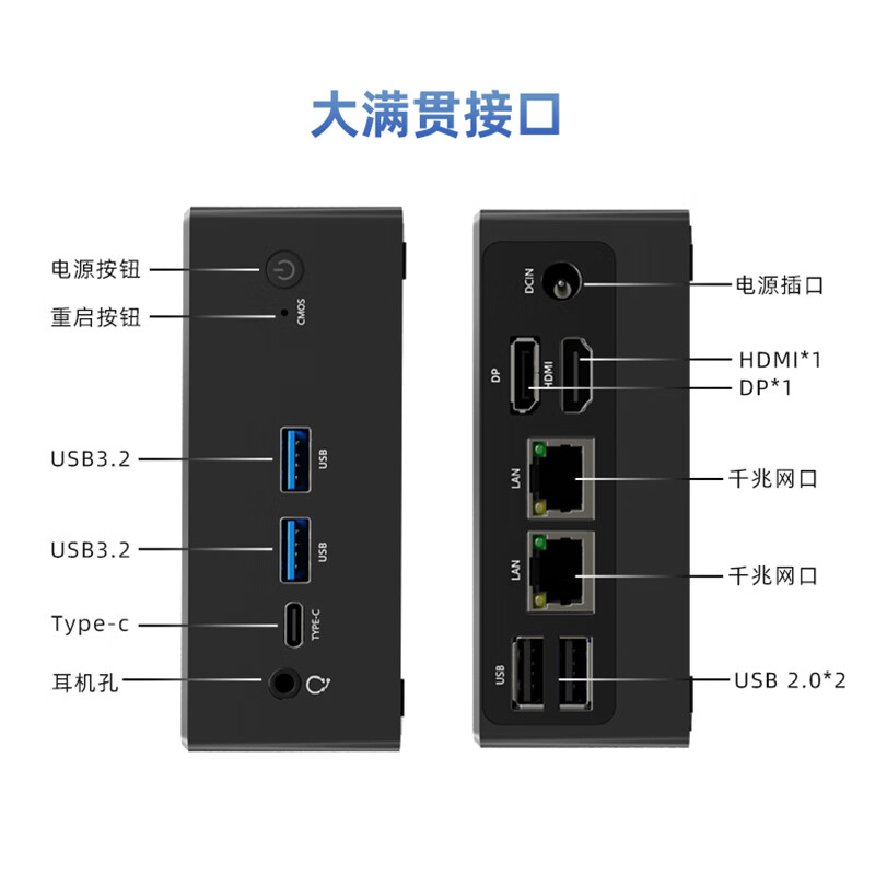 天虹 TexHoo QN10 准系统迷你主机（N100） 569元