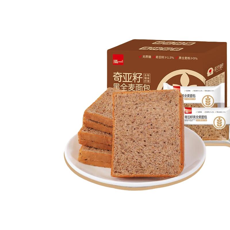 泓一 奇亚籽全麦面包 1000g 1000g*1 14.9元