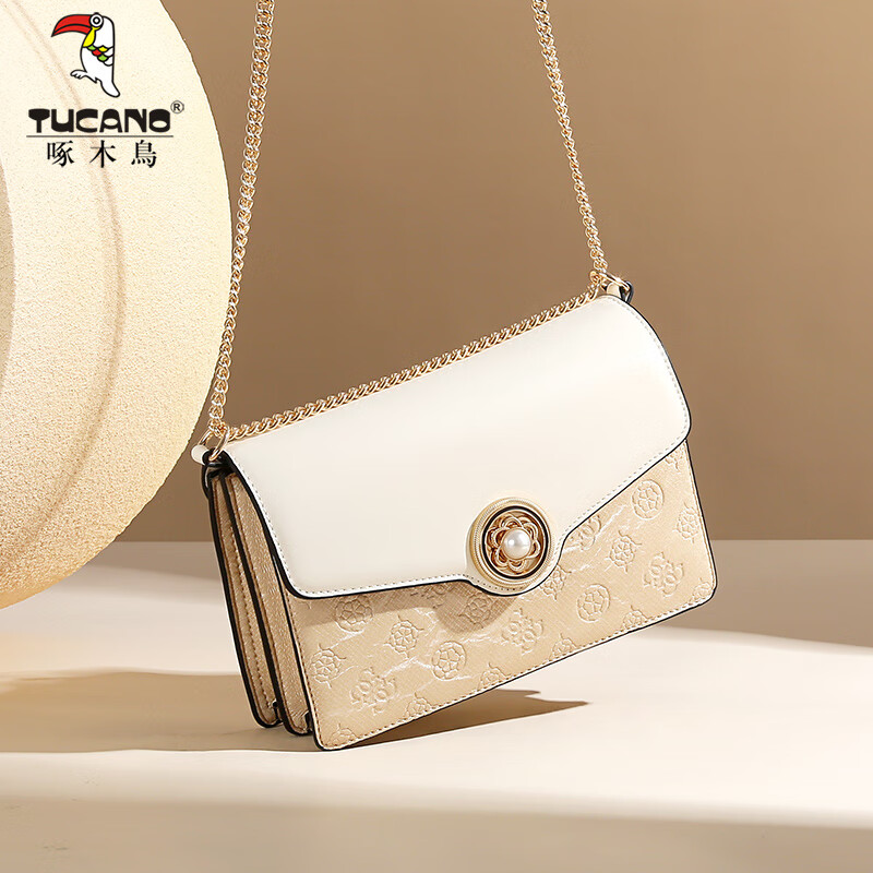 啄木鸟 百搭经典印花时尚链条小方包 92.1元（需用券）